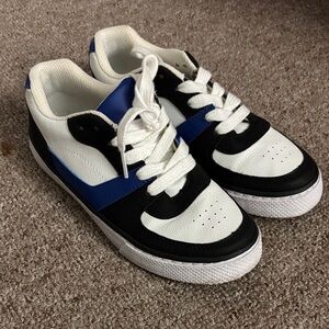 The Children's Place Black, White, and Blue Kids' Sneakers